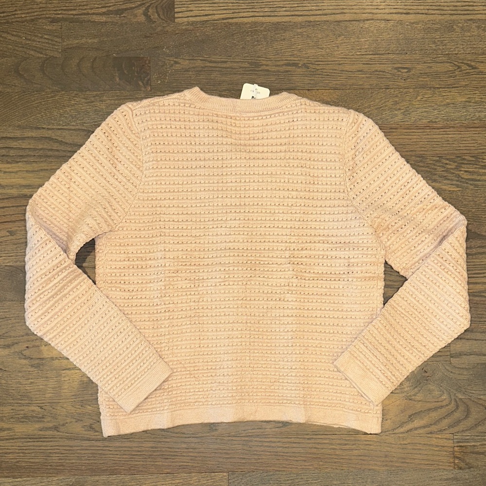 Tan/Beige Textured Button Cardigan - Picture 2 of 4